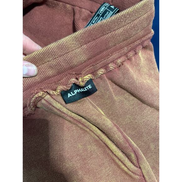 Alphalete Very Terry Men's 100% French Terry Orange Joggers Size Medium - Picture 5 of 10